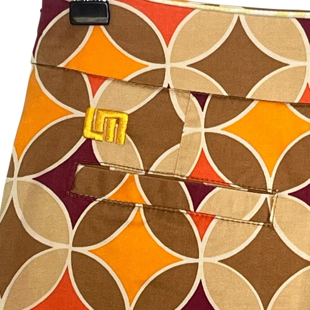 Loudmouth Skort Women's 0 Skirt Activewear Retro Geo Print Sporty Pockets - Picture 6 of 13